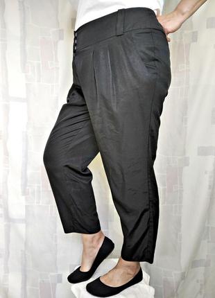Зауженные брюки с широким поясом, 52 % вискозы4 фото
