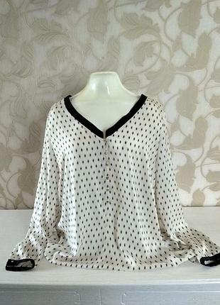 Стильная блузка zara в ромбы
