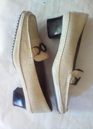 Туфли кожаные женские via milano 3,5g размер 36 стелька 23см