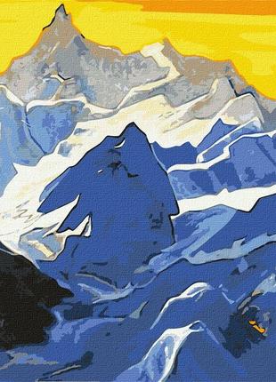 Картина по номерам kho2867 гималайские горы. николай рерих