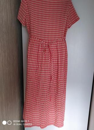 Платье 👗 в клетку миди, s-m 2