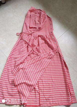 Платье 👗 в клетку миди, s-m 4