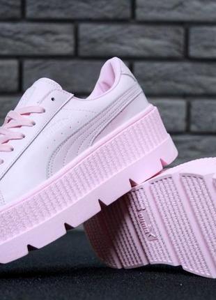 Fresh & Fly Customs verdes puma Clyde Suede 'Spider Veins' жіночі шкіряні кросівки пума на платформі