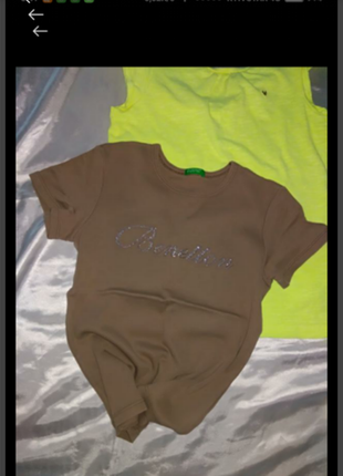 Футболка с логотипом benetton.