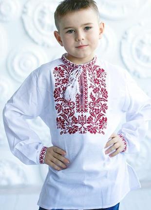 Вишиванка для хлопчика з сокальським узором1 фото