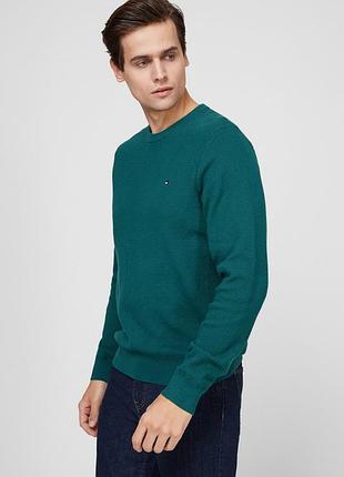 Tommy hilfiger светр чоловічий зелений
