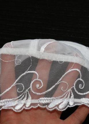 80g-36g белоснежный мягкий бюстгальтер на косточках с очаровательной вышивкой4 фото