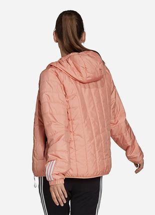 Куртка осенняя женская  adidas w itavic 3-stripes light hoodesed jacket gt16873 фото
