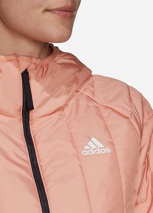 Куртка осенняя женская  adidas w itavic 3-stripes light hoodesed jacket gt16874 фото