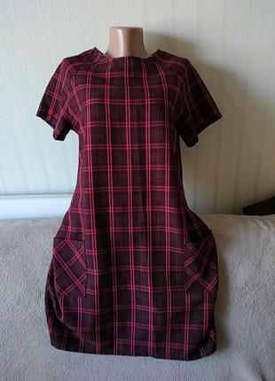 Платье с коротким рукавом, идеальное состояние, р 12