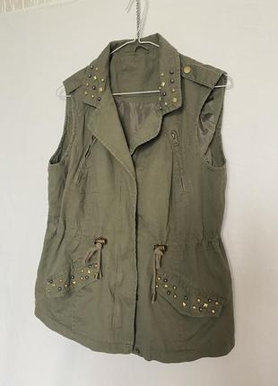 Куртка-залізяка 12 розміру в стилі мілітарі