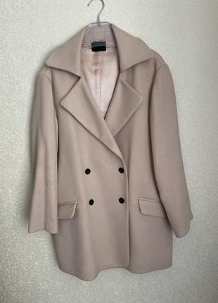 Классное пальто укр бренда пудра розовый1 фото