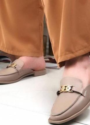 Шкіряні мюлі 24,5 см