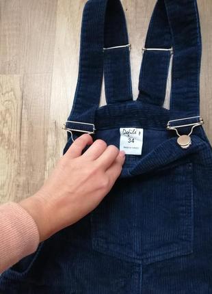 Сарафан синий вельвет на рост 152-162