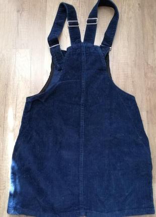 Сарафан синий вельвет на рост 152-162