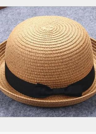 Жіночий соломяний капелюх 2022 літня капелюх канотьє канотьє1 фото