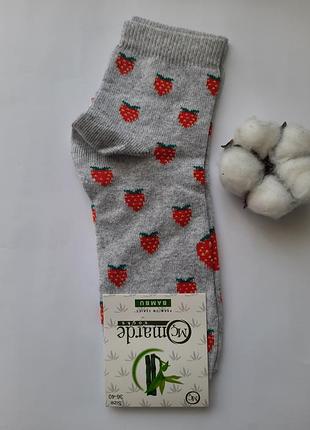Набір шкарпетки жіночі з полуничками