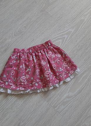 Ніжна Рожева спідниця спідниця для дівчинки 2-3