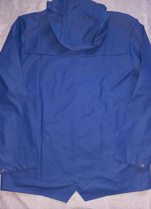 Дождевик водонепроницаемая куртка женская мужская бренд rains 1201 jacket 06 true blue оригинал.5 фото