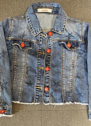 Укороченый пиджак на возраст 5 лет