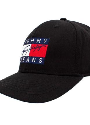 Бейсболка - в стилі tommy hilfiger (чорна)