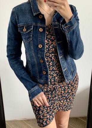 Укорочённый джинсовый пиджак возможен обмен