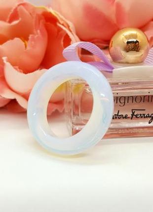 🌛💍 кільце цільний місячний камінь штучн. р. 17, 17,5, 18,5