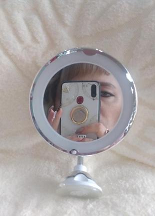 Зеркало для макияжаc led подсветкой ultra flexible mirror dl22| зеркало для макияжа с подсветкой!3 фото