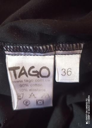 Юбка черная  с высокой талией р.36 tago4 фото