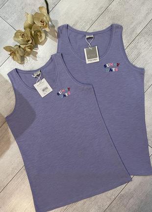 Фірмова майка лілового кольору бавовна
