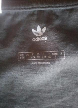 Класическая хлопковая детская футболка бренда adidas uk 6-7 eur 116-1226 фото