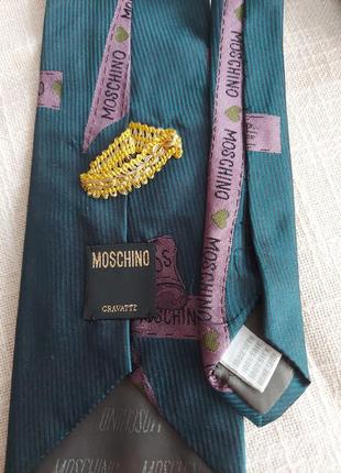 Moschino краватка вінтаж 90х шовк3 фото