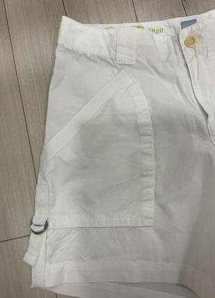 Белые коттоновые шорты3 фото