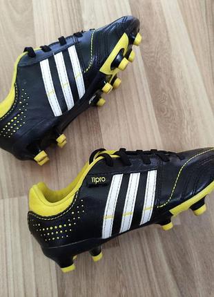 Кожаные футбольные бутсы adidas 11pro кожаные копы бутси телячья кожа