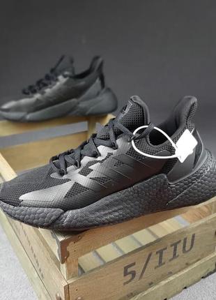 Шикарные мужские кроссовки adidas boost x9000l4 чёрные