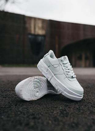 Женские кроссовки nike air force 1 pixel white mint 36-37-38-39-40