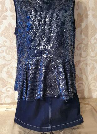 Блуза в пайєтках, майка в паетках, ошатна
