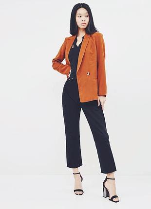 Гірчичний,рудий велюровий піджак oversize