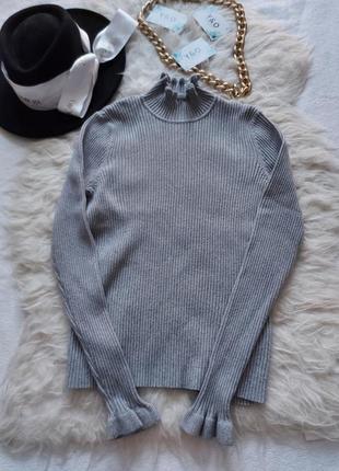 Стильный качественный серый лонгслив в рубчик в идеальном состоянии 🖤debenhams🖤