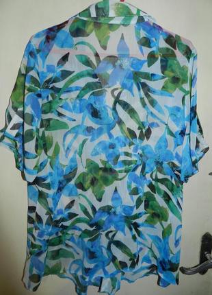 Яркая блузка на пуговичках,большого размера2 фото