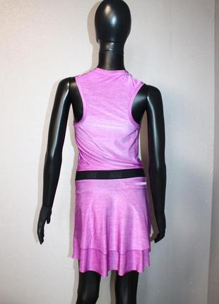 Оригинальное спортивное тренировочное платье nike для гольфа тенниса фитнеса пурпур фуксия теннисная гольф спортивное платье для тренировок6 фото