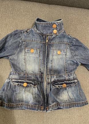 Джинсова куртка на 3-4 роки