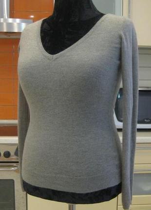 Ніжний ласкавий кашеміровий джемпер светр, розмір м,з