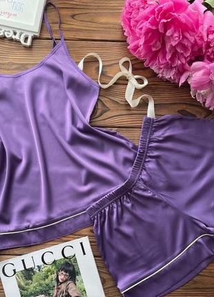 ⭐⭐⭐⭐⭐ шелковая пижама с шортами