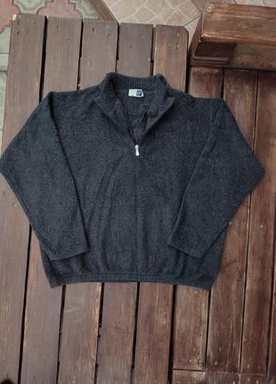 Люксовый кашемировый свитер на молнии fedeli пуловер джемпер loro piana brunello cucinelli feru1 фото