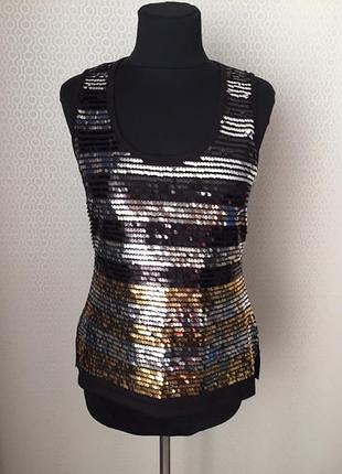 Нарядный, яркий топ большого размера (нем 42, укр 48-50) от бренда pampöös