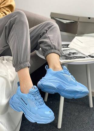 Кроссовки женские  triple s blue