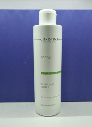 Очищуючий тонік з лемонграс для жирної шкіри christina purifying toner for oily skin with lemongrass