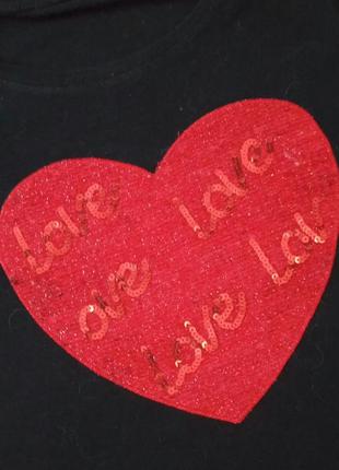 Котоновая футболка "сердце" ❤2 фото