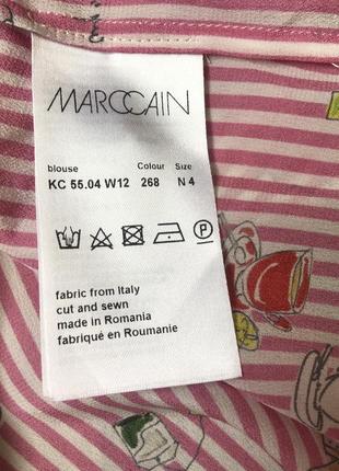 Шовкова блузка і хустку преміум бренду marc cain блузка на розмір м7 фото